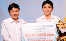 Quỹ 'Hành trình yêu thương - Đỗ Gia Khởi' trao Tuổi Trẻ 50 triệu đồng tiếp sức đến trường