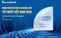 Sacombank được vinh danh là Ngân hàng có dịch vụ ngoại hối tốt nhất Việt Nam