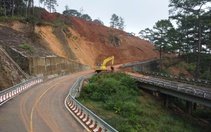 Thông xe đèo D’Ran, quanh Đà Lạt không còn đèo bị sạt lở