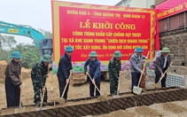 Khởi công sửa nhà cho 12 hộ dân sạt lở, Quảng Trị quyết tâm hoàn thành trong 15 ngày