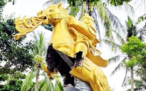 Tượng Thánh Gióng ở Nha Trang bị bể bụng, sở chỉ đạo khắc phục chưa hợp lý?