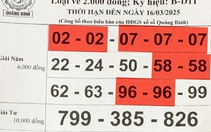 Vé số bóc Quảng Bình tiếp tục ra kết quả độc lạ