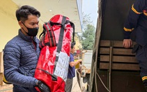 Đoàn công tác Bộ Công an mang theo nhiều thiết bị cứu nạn chuyên dụng sang Myanmar