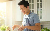 Bất ngờ vợ xung phong vào bếp nấu món ngon đãi chồng ngày 8-3