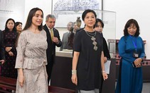 Bà Ngô Phương Ly, phu nhân Tổng Bí thư Tô Lâm, tiếp bà Leyla Aliyeva ở Bảo tàng Mỹ thuật