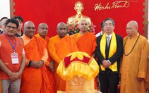 TP.HCM tiễn đoàn cung rước xá lợi Phật ra Hà Nội
