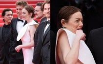Emma Stone bị ong 'tấn công' hy hữu trên thảm đỏ Cannes