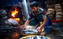 Nghề hấp cá, mực ở Quy Nhơn: Giữ lửa trong gian bếp nồng mùi biển