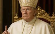 Ông Trump đăng ảnh chế bản thân mặc trang phục Giáo hoàng