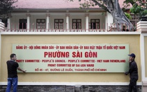 Trụ sở quận 1, TP.HCM đã đổi bảng tên thành phường Sài Gòn