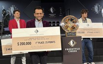 Vượt qua Niemann, kỳ thủ Aronian đăng quang Freestyle Chess Grand Slam