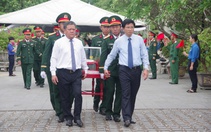 Truy điệu, an táng 12 hài cốt liệt sĩ tại Nghĩa trang liệt sĩ quốc gia Đường 9