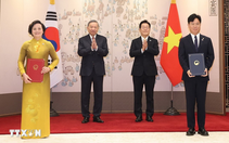Tổng Bí thư Tô Lâm chứng kiến lễ trao các văn kiện hợp tác Việt Nam - Hàn Quốc