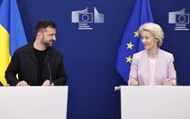 Lãnh đạo Anh, Pháp, Đức... 'tháp tùng' ông Zelensky đi gặp ông Trump