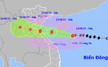Bão số 5 mạnh lên cấp 12, giật cấp 15, sẽ còn mạnh thêm, đêm nay miền Trung mưa lớn