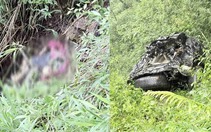 Phát hiện chiếc ô tô dưới vực ở Mẫu Sơn cùng thi thể đã phân hủy