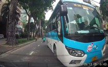 Tài xế xe khách 'vượt ẩu' bị phạt vì camera xe khác ghi lại gửi cảnh sát giao thông