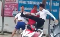 Người đàn ông đánh người như trên phim trước cổng trường ở Nha Trang không phải công an như tin đồn