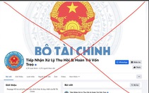 Cảnh báo fanpage giả danh Bộ Tài chính để chiếm đoạt tiền