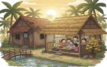Chái bếp hương tràm nơi mùa xuân hồi sinh