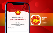Infographic thông tin về ứng dụng Tuyên giáo và Dân vận
