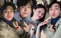 Diễn viên Việt khoe ảnh chụp với Kim Seon Ho, Go Youn Jung, fan hỏi 'anh quét lá đa ở chùa nào vậy'?