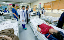 15 người nhập viện trong vụ cháy trọ lúc rạng sáng ở Hà Nội