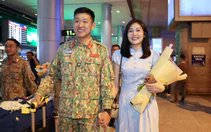 Những quân nhân cuối cùng Bệnh viện dã chiến cấp 2 số 7 hoàn thành nhiệm vụ trở về nước