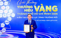 ACB nhận hai danh hiệu tại Giải thưởng Thương hiệu Vàng TP.HCM 2026