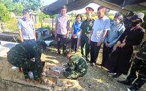 Dân chỉ nơi có nhiều mộ phát hiện lúc làm nhà, bộ đội tìm thấy 14 hài cốt kèm di vật liệt sĩ