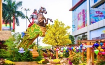 Linh vật ngựa của Đường hoa xuân MENAS 2026 có chủ đề: 'Vươn mình Thánh Gióng'