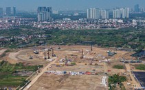 Công trường sân vận động 60.000 chỗ, đủ điều kiện đăng cai các trận đấu World Cup ở Hưng Yên