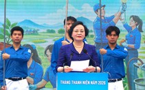 Phó thủ tướng Phạm Thị Thanh Trà dự lễ ra quân Tháng thanh niên tại Hà Tĩnh