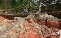 Đường Đà Lạt - Nha Trang sạt từ mùa mưa bão trước, nay vẫn… lở