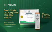 Manulife Việt Nam nhận giải thưởng quốc tế về hoạt động cộng đồng