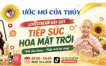 Mega livestream trên Tiktok: Mua hàng vui giá hời, nhận quà, giúp bệnh nhi ung thư