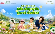 Khởi động cuộc thi vẽ tranh 'Mắt sáng tự do - Em vẽ rõ nét hè' tại Nhà Thiếu nhi TP.HCM
