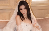 Hề Mộng Dao mặc váy cưới nhà mốt Việt, đeo ngọc trai gia truyền của mẹ chồng tỉ phú