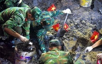 Nhiều hài cốt liệt sĩ nguyên vẹn được tìm thấy ở công viên Lê Thị Riêng, rãnh mộ đã dài khoảng 40m