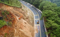 Hạ tải ta luy, ngăn nguy cơ sạt lở đèo Prenn, cửa ngõ vào Đà Lạt