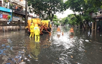 10 điểm 'dềnh nước' ở Hà Nội sau mưa lớn sáng 25-7, đường Võ Chí Công ngập sâu nhất 30cm