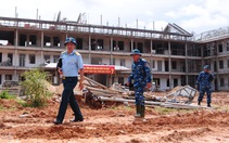 Công nhân, bộ đội chạy đua cấp tốc xây trường nội trú liên cấp vùng biên giới