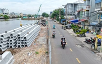 Hiện trạng dự án bờ bắc kênh Đôi sau gần một năm khởi công