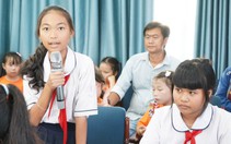 Lãnh đạo xã Nhà Bè gặp gỡ, lắng nghe thiếu nhi