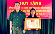 Trung ương Đoàn truy tặng bằng khen cho Thượng sĩ Kpă Thiêp