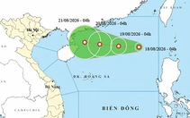 Vùng áp thấp trên Biển Đông mạnh lên thành áp thấp nhiệt đới