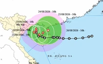 Bão số 4 vừa hình thành trên vịnh Bắc Bộ