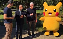 Pikachu ghé thăm Apple Park, gặp Tim Cook và John Ternus