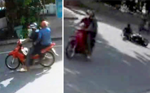 Truy tìm hai người đi xe máy tông ngã học sinh chạy xe điện, chỉ ngoái nhìn không dừng lại