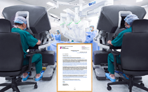 Lần đầu tiên tại Việt Nam: 2 robot trăm tỉ phối hợp mổ ung thư
